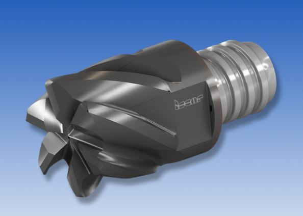 Fig. 3 – ISCAR&#039;s MULTI-MASTER exchangeable head for trochoidal milling hard-to-cut titanium alloys.